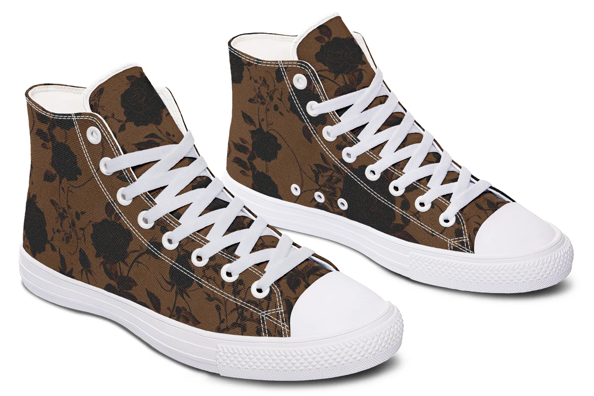 Sepia Rose Romance High Tops - Image 14