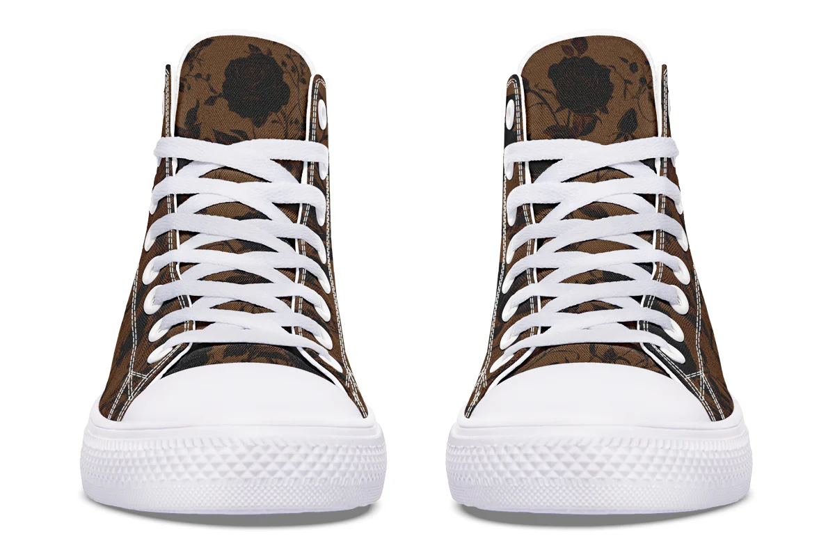 Sepia Rose Romance High Tops - Image 15