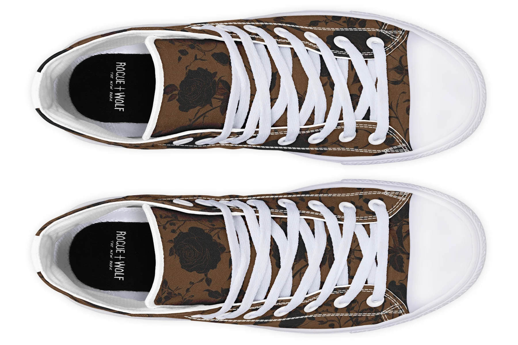 Sepia Rose Romance High Tops - Image 18