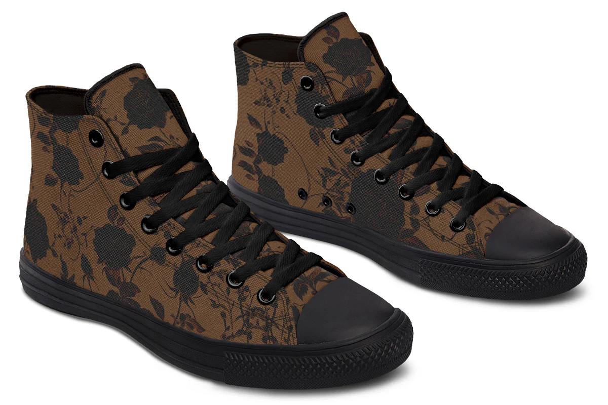 Sepia Rose Romance High Tops - Image 5