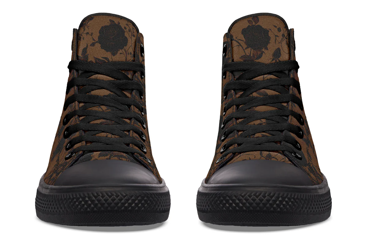 Sepia Rose Romance High Tops - Image 6