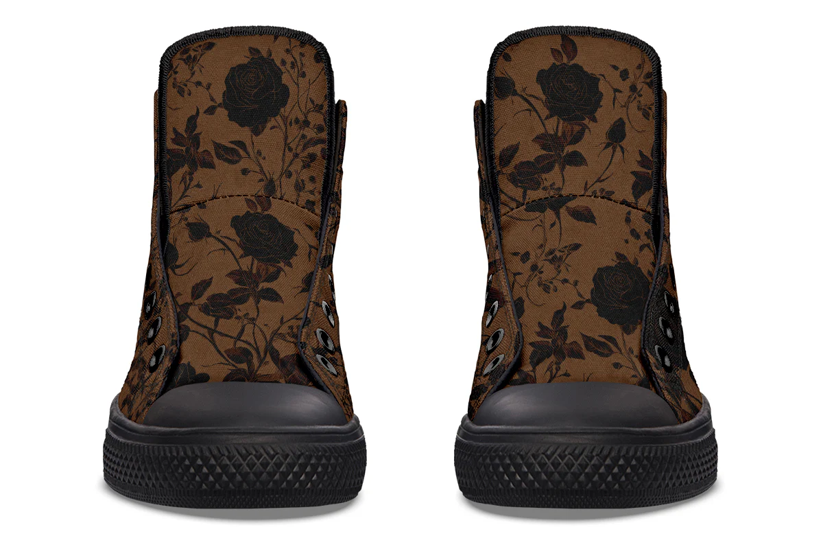 Sepia Rose Romance High Tops - Image 7