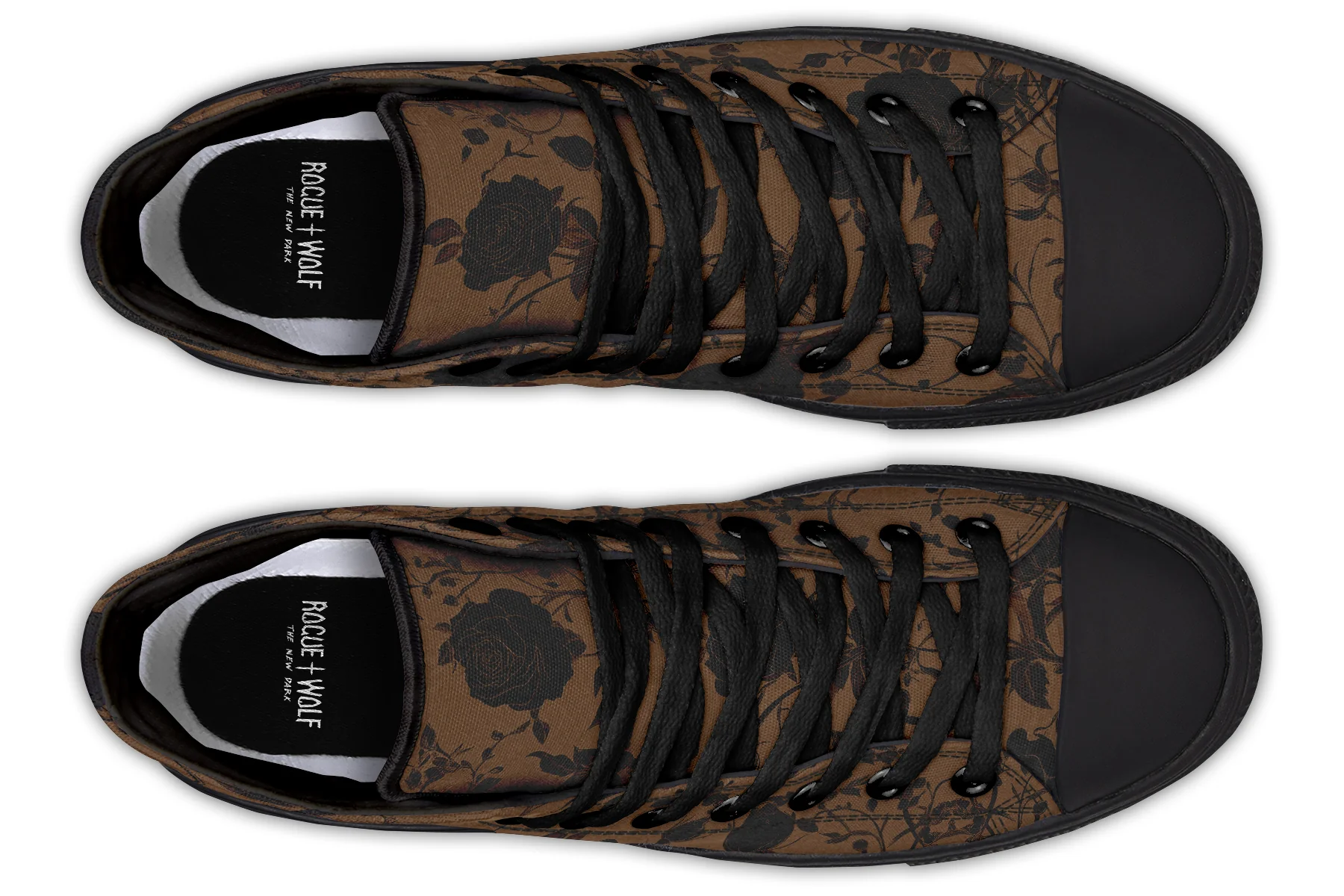 Sepia Rose Romance High Tops - Image 9