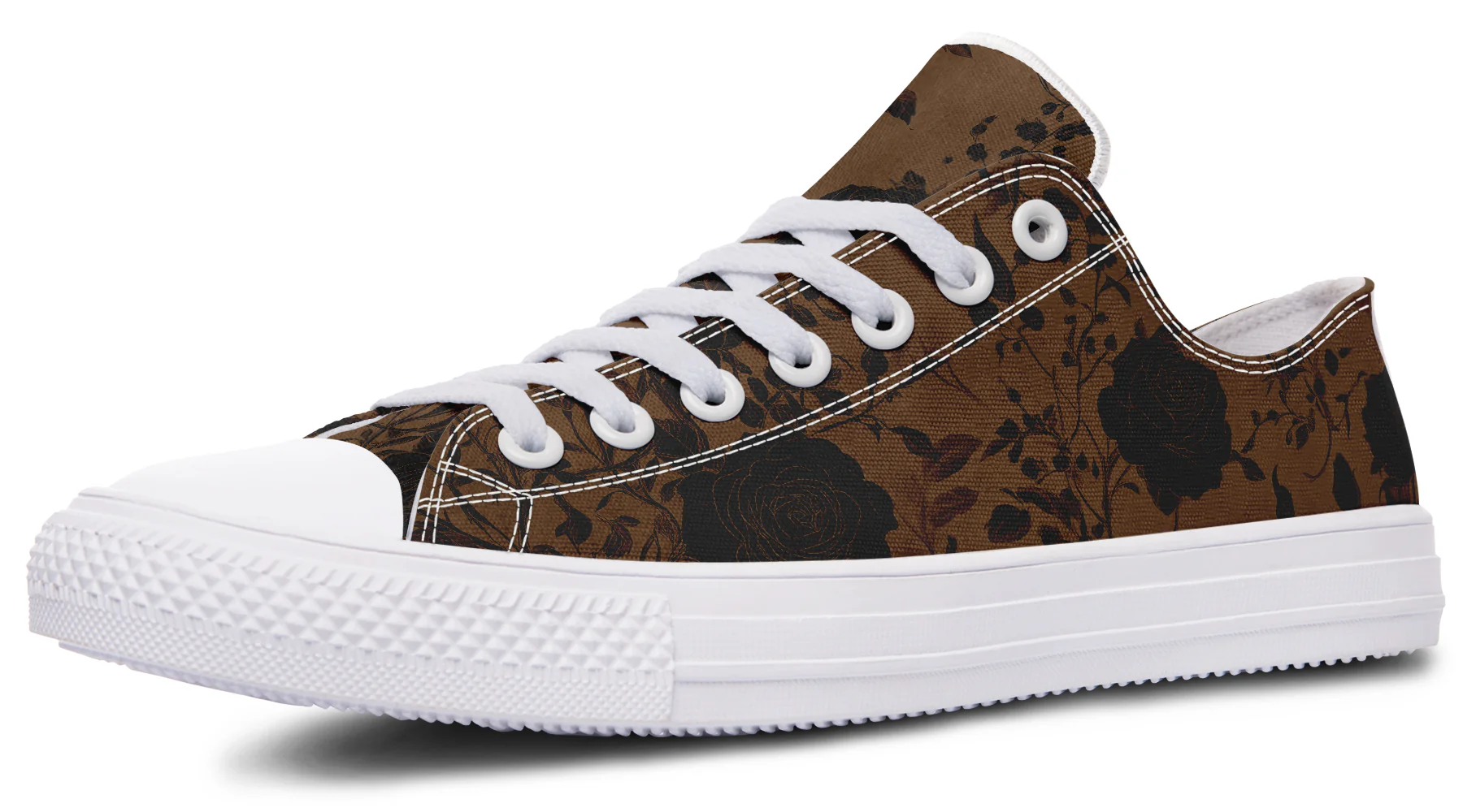 Sepia Rose Romance Low Tops - Image 11