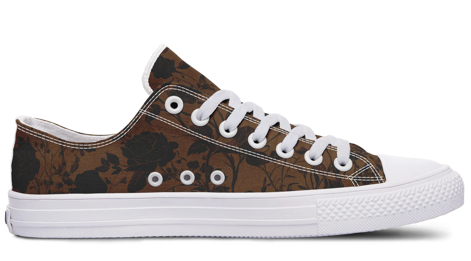 Sepia Rose Romance Low Tops - Image 12