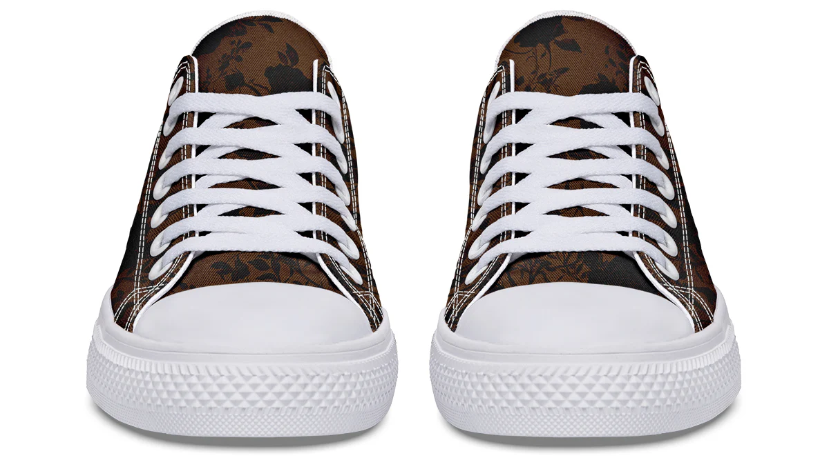 Sepia Rose Romance Low Tops - Image 15
