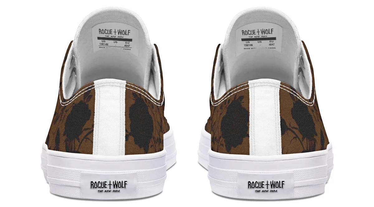 Sepia Rose Romance Low Tops - Image 17