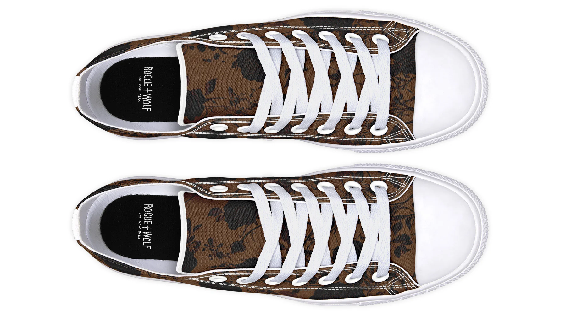 Sepia Rose Romance Low Tops - Image 18