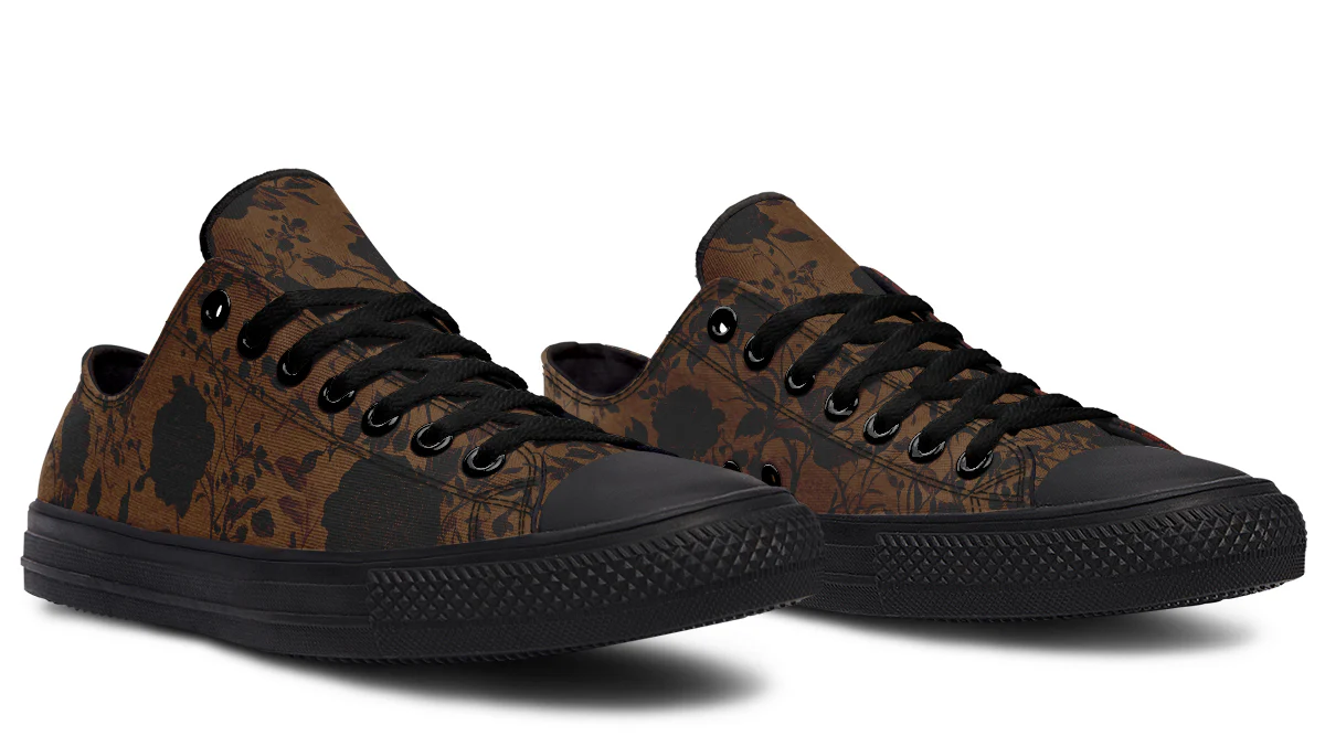 Sepia Rose Romance Low Tops - Image 4