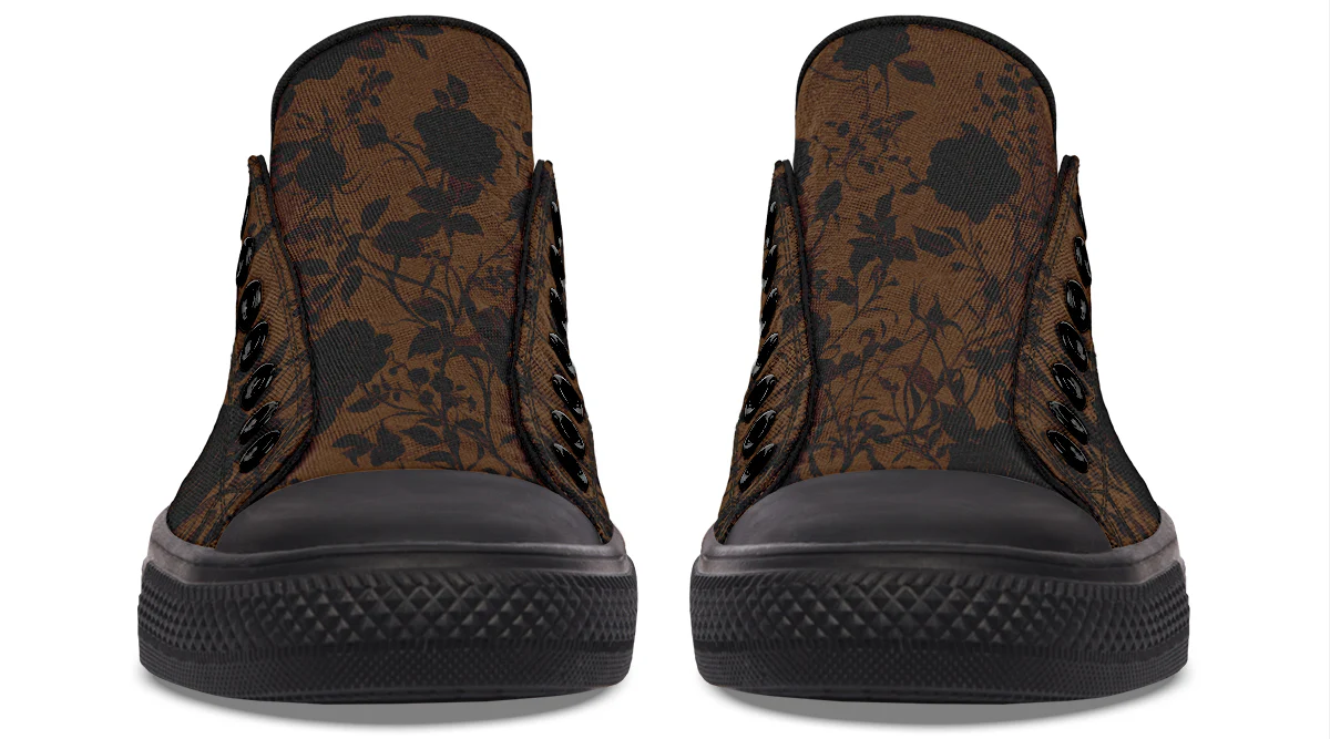 Sepia Rose Romance Low Tops - Image 7