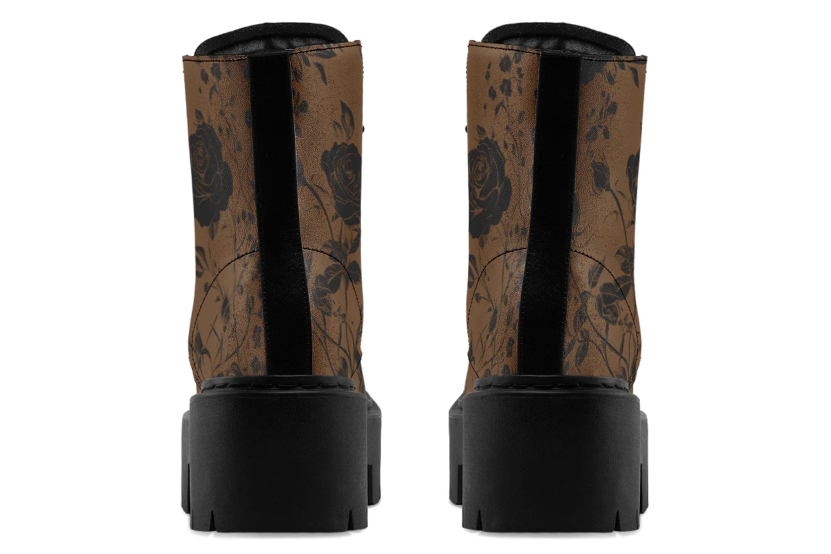 Sepia Rose Romance Platform Boots - Image 6