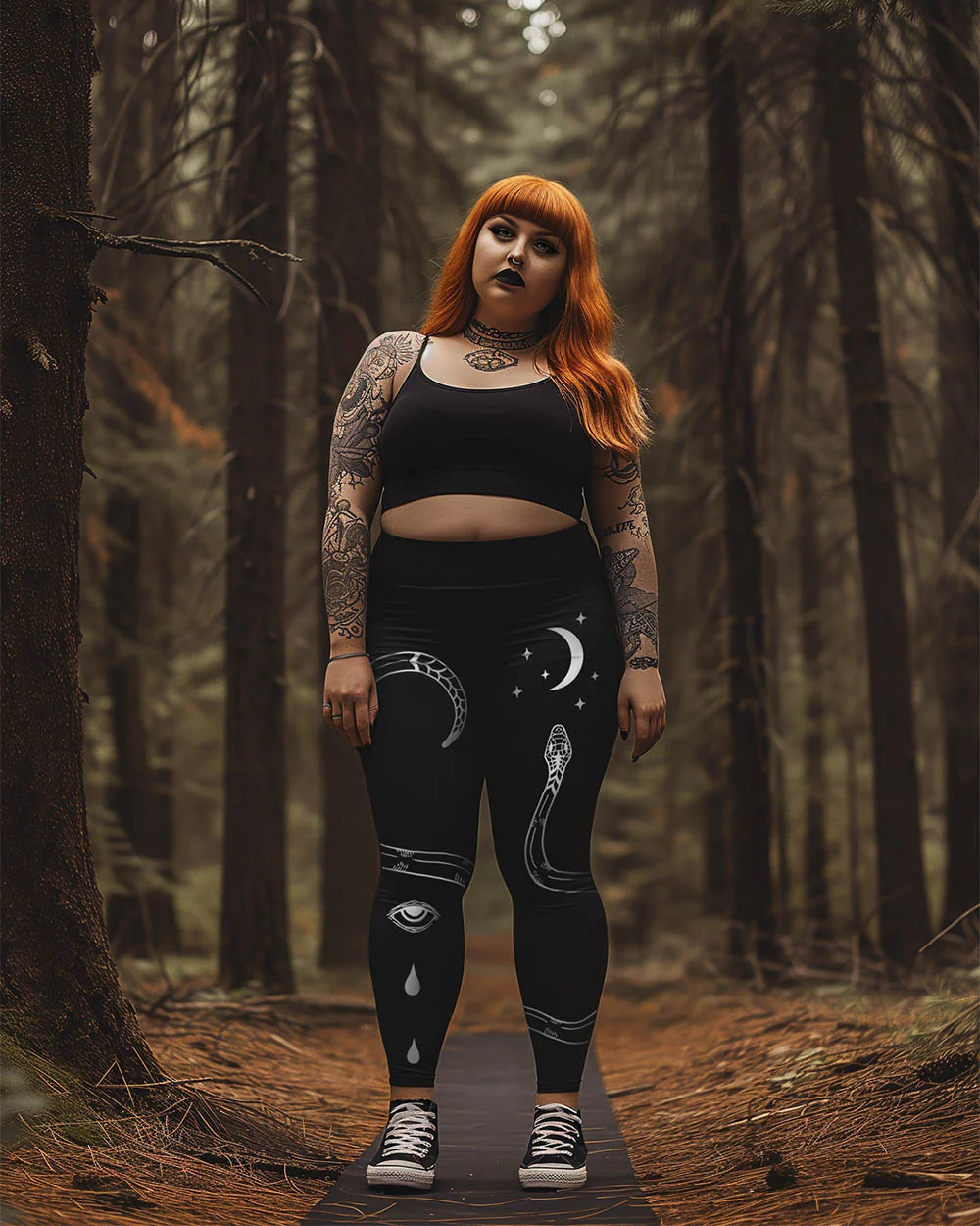 Serpent Summoner Plus Size Leggings - Image 2
