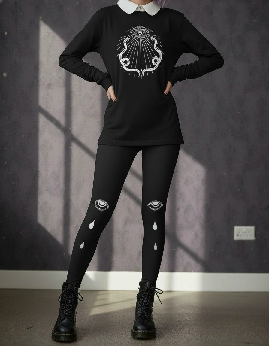 Serpents’ Gaze Long Sleeve Tee - Image 10