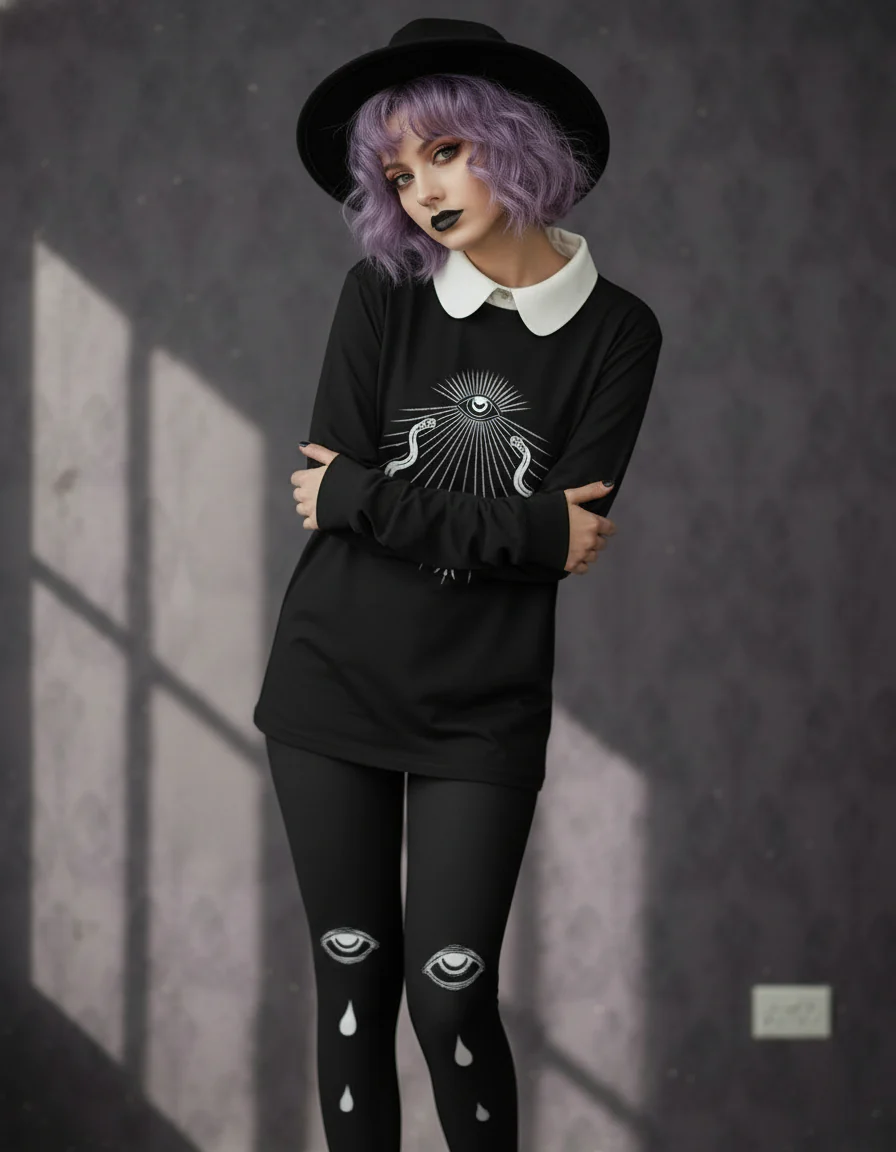 Serpents’ Gaze Long Sleeve Tee - Image 3