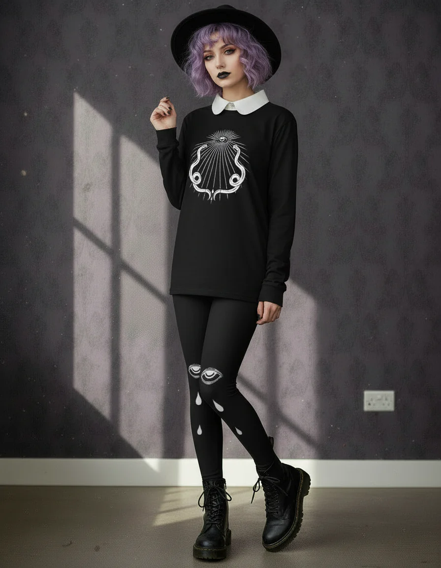 Serpents’ Gaze Long Sleeve Tee - Image 4