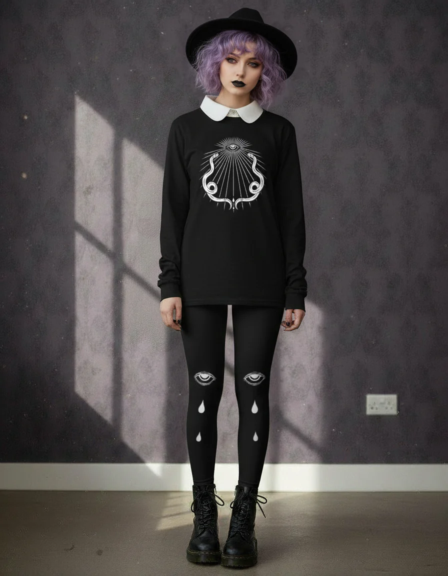 Serpents’ Gaze Long Sleeve Tee - Image 9