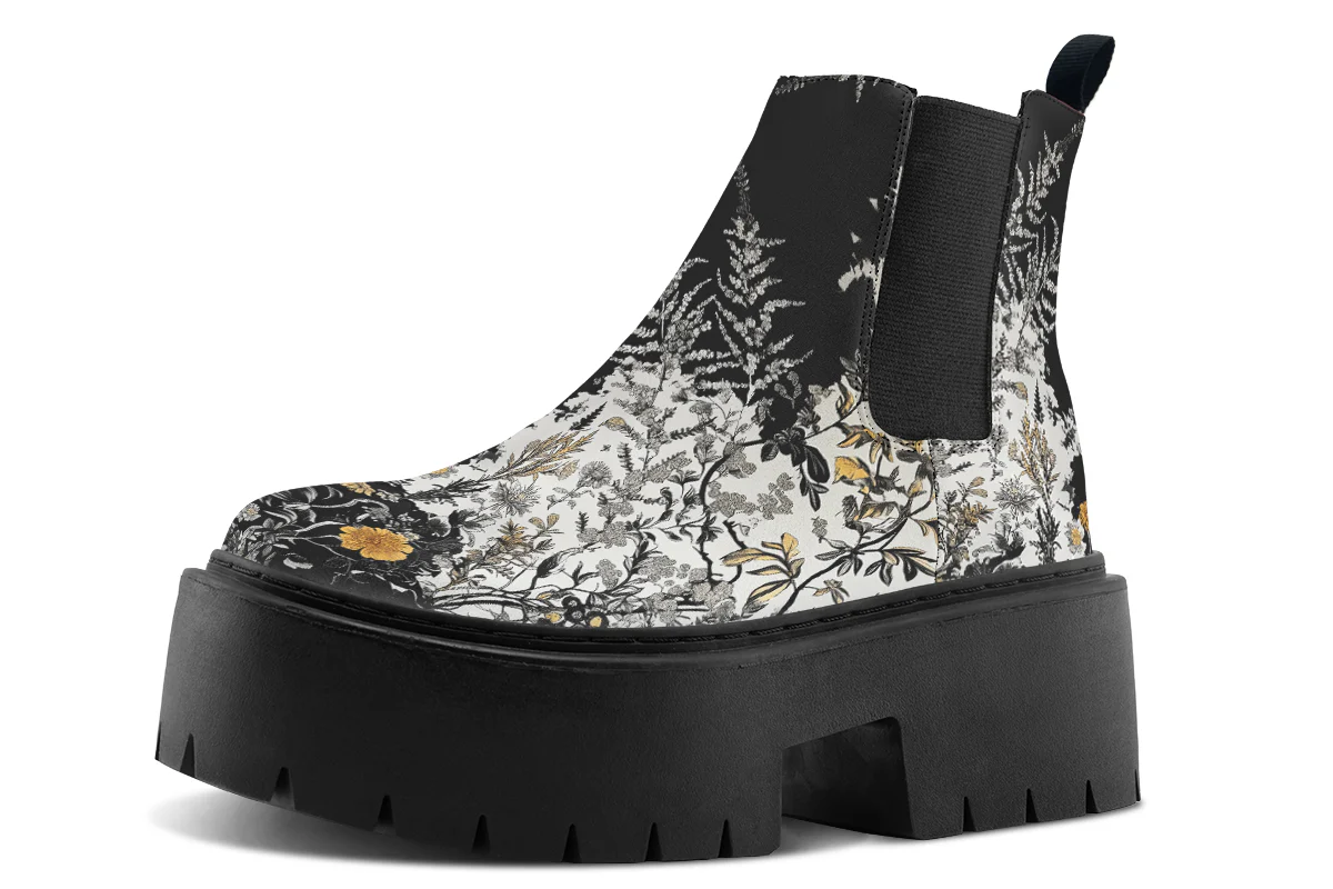 Shadow Ferns Platform Chelsea Boots - Image 3