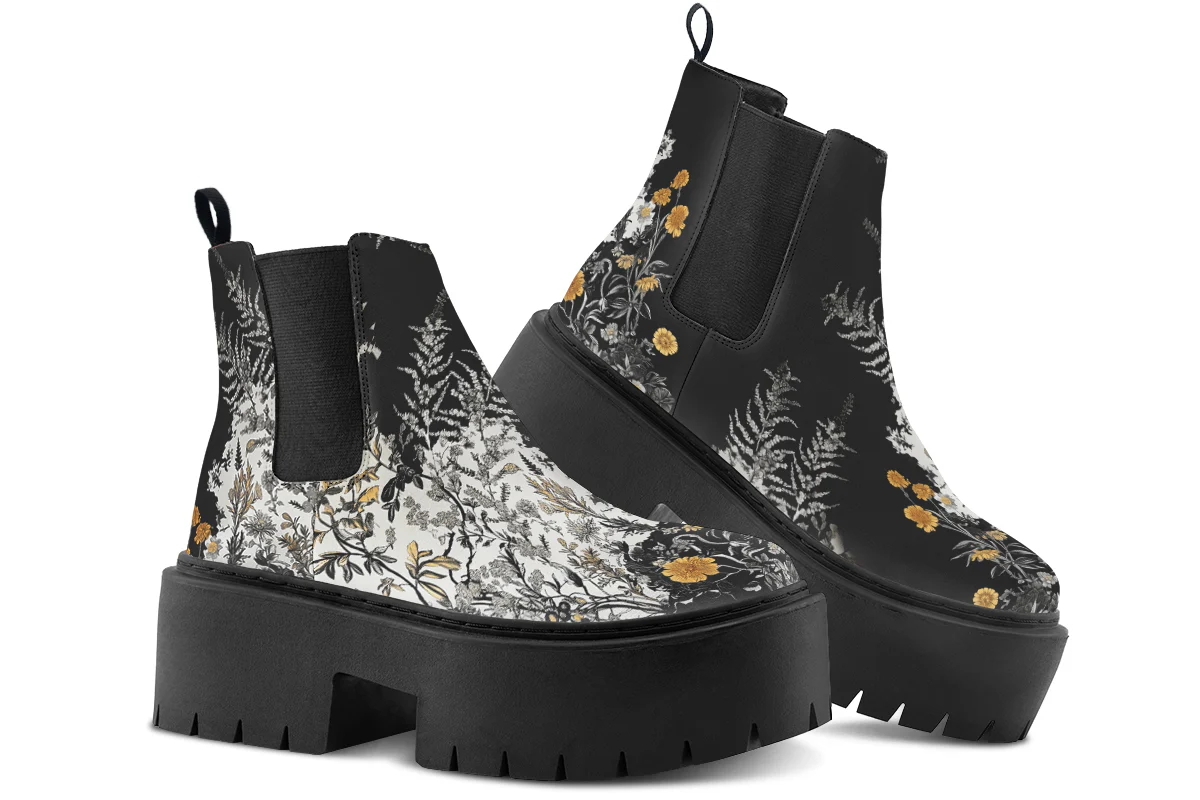 Shadow Ferns Platform Chelsea Boots - Image 4