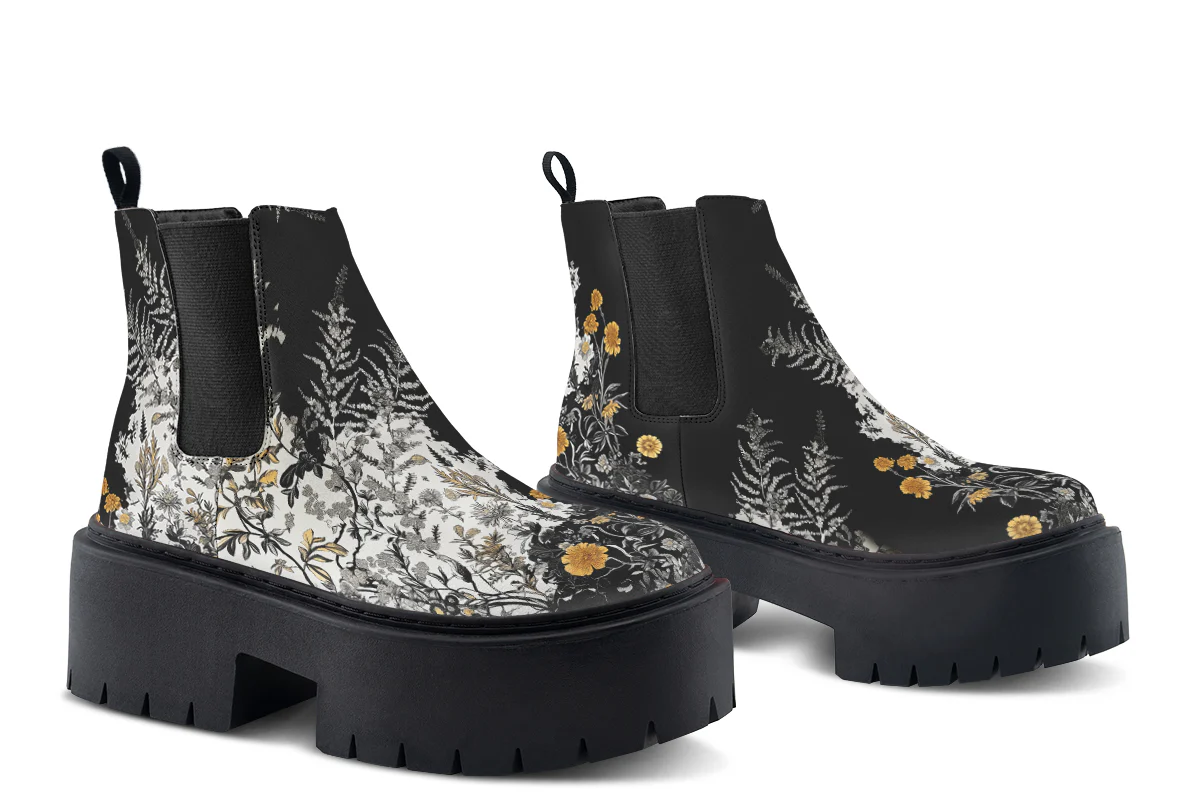 Shadow Ferns Platform Chelsea Boots - Image 5
