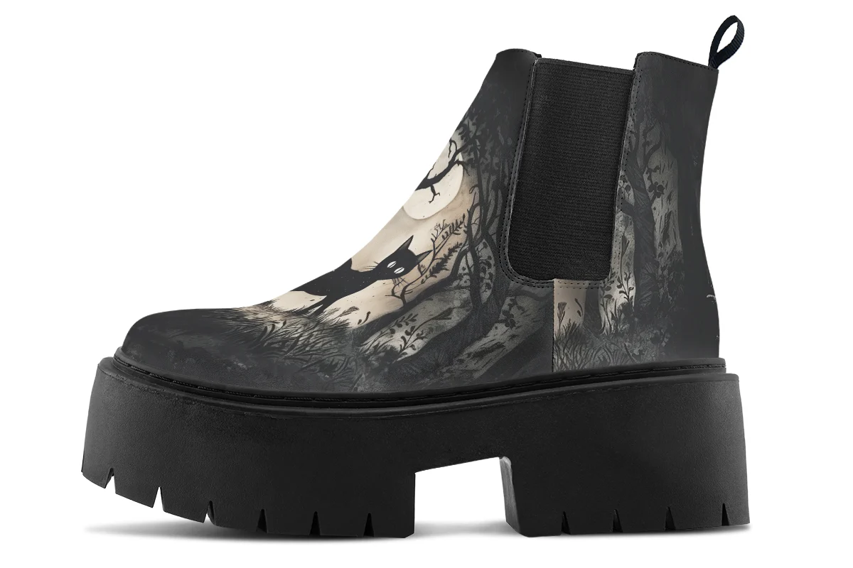 Shadows And Whiskers Platform Chelsea Boots