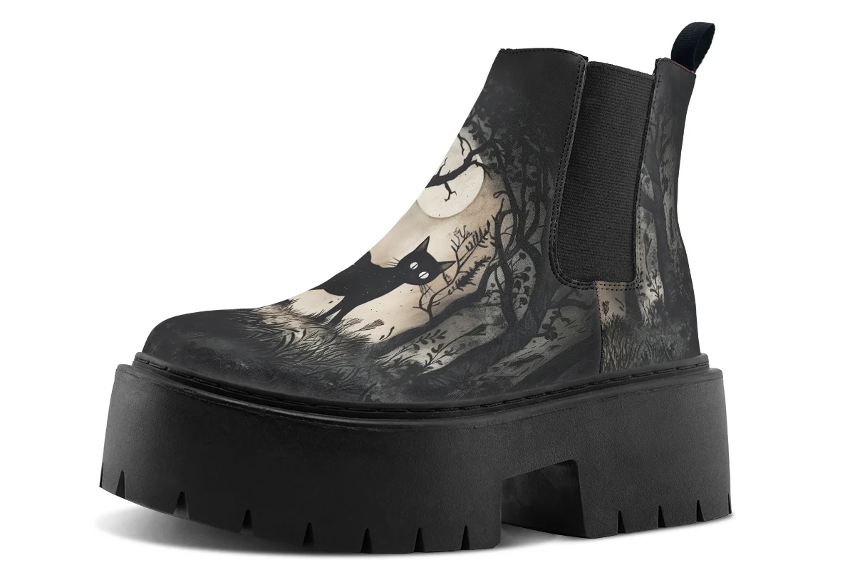 Shadows And Whiskers Platform Chelsea Boots - Image 3
