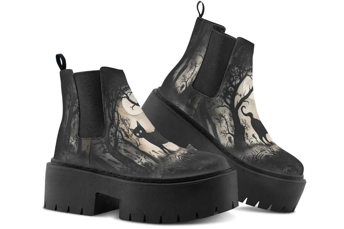 Shadows And Whiskers Platform Chelsea Boots - Image 4