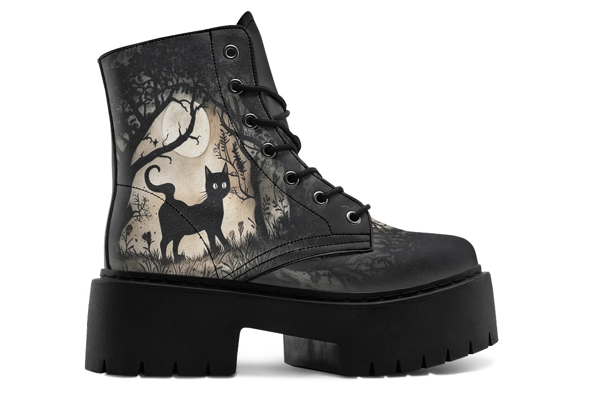 Shadows And Whiskers Platform Boots - Image 3
