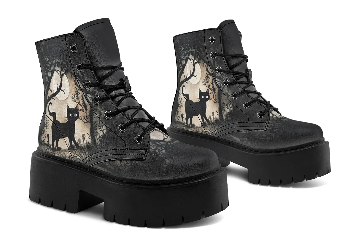Shadows And Whiskers Platform Boots - Image 4