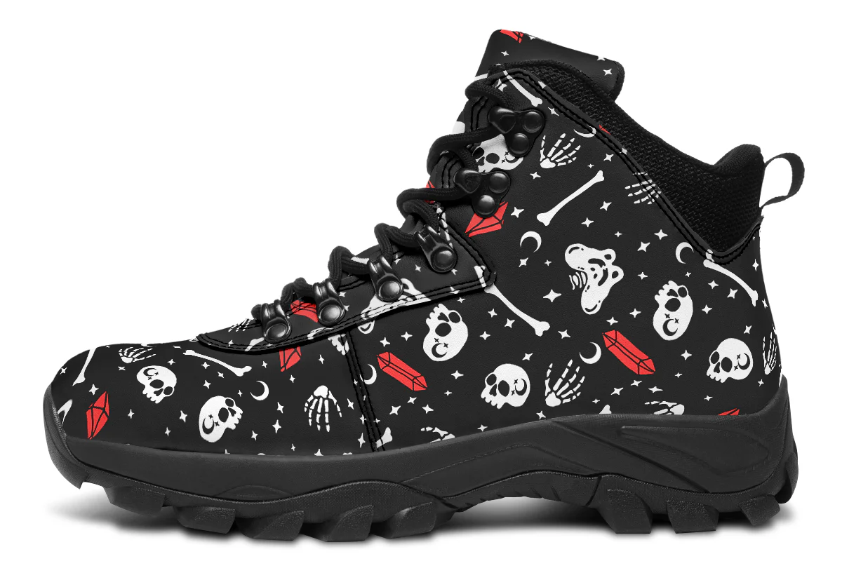 Skulls & Crystals Outdoor Boots
