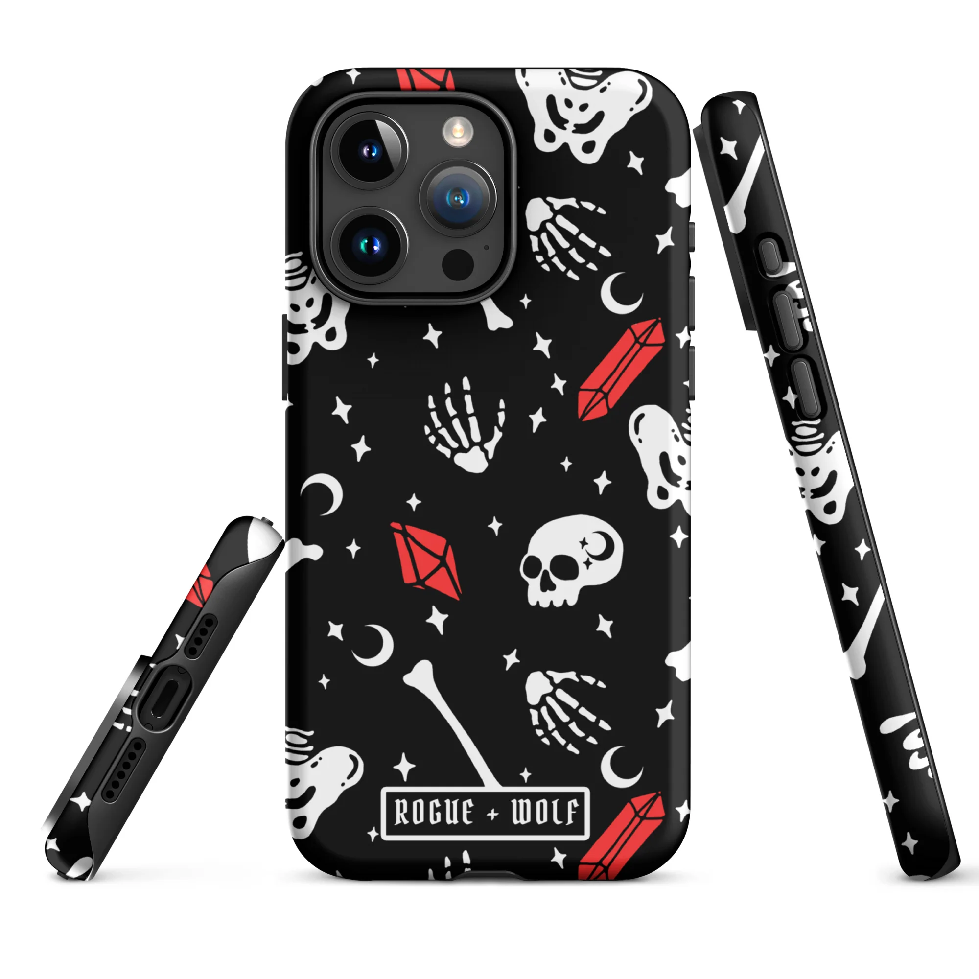Skulls & Crystals Tough Phone Case for iPhone - Image 3