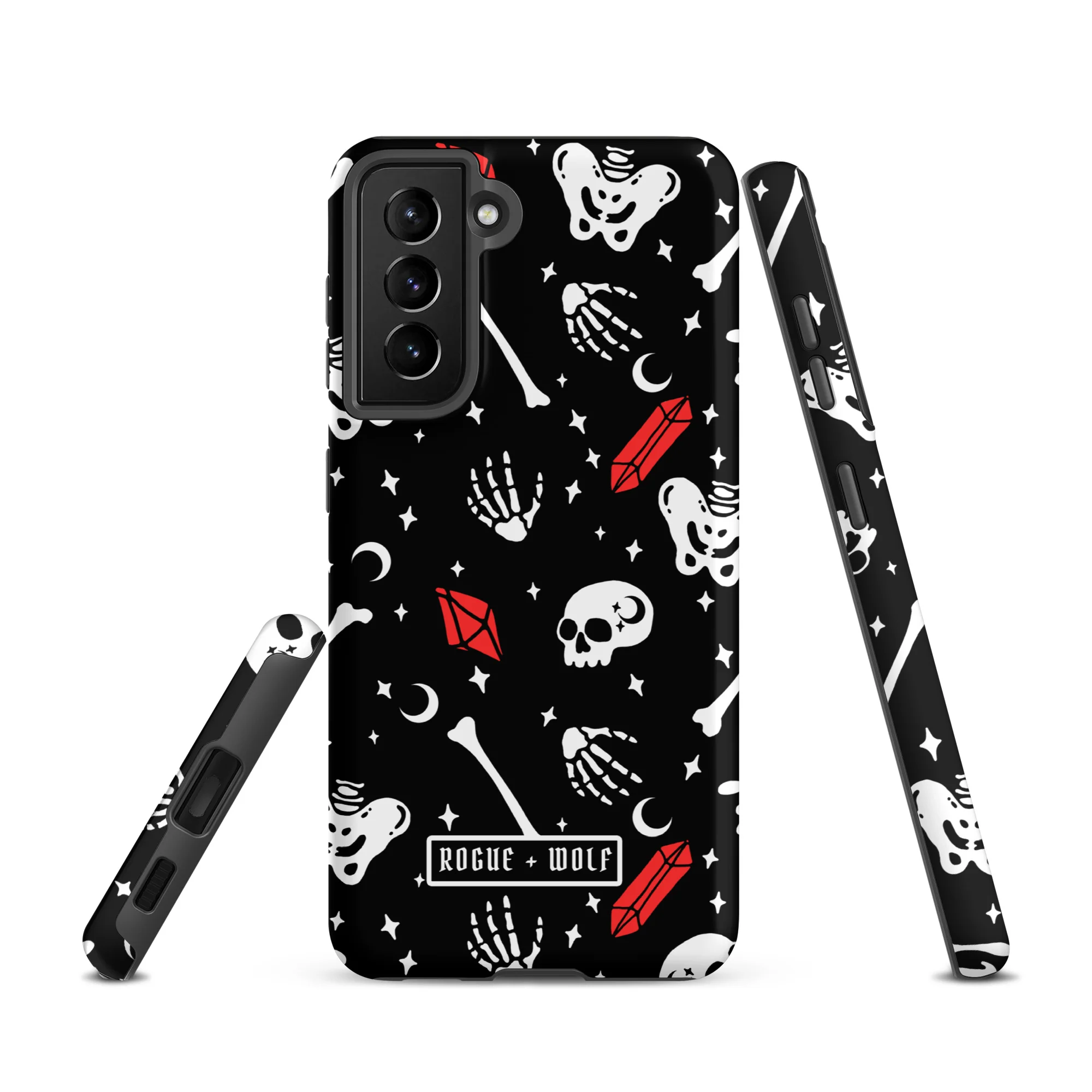 Skulls & Crystals Tough Phone Case for Samsung - Image 11