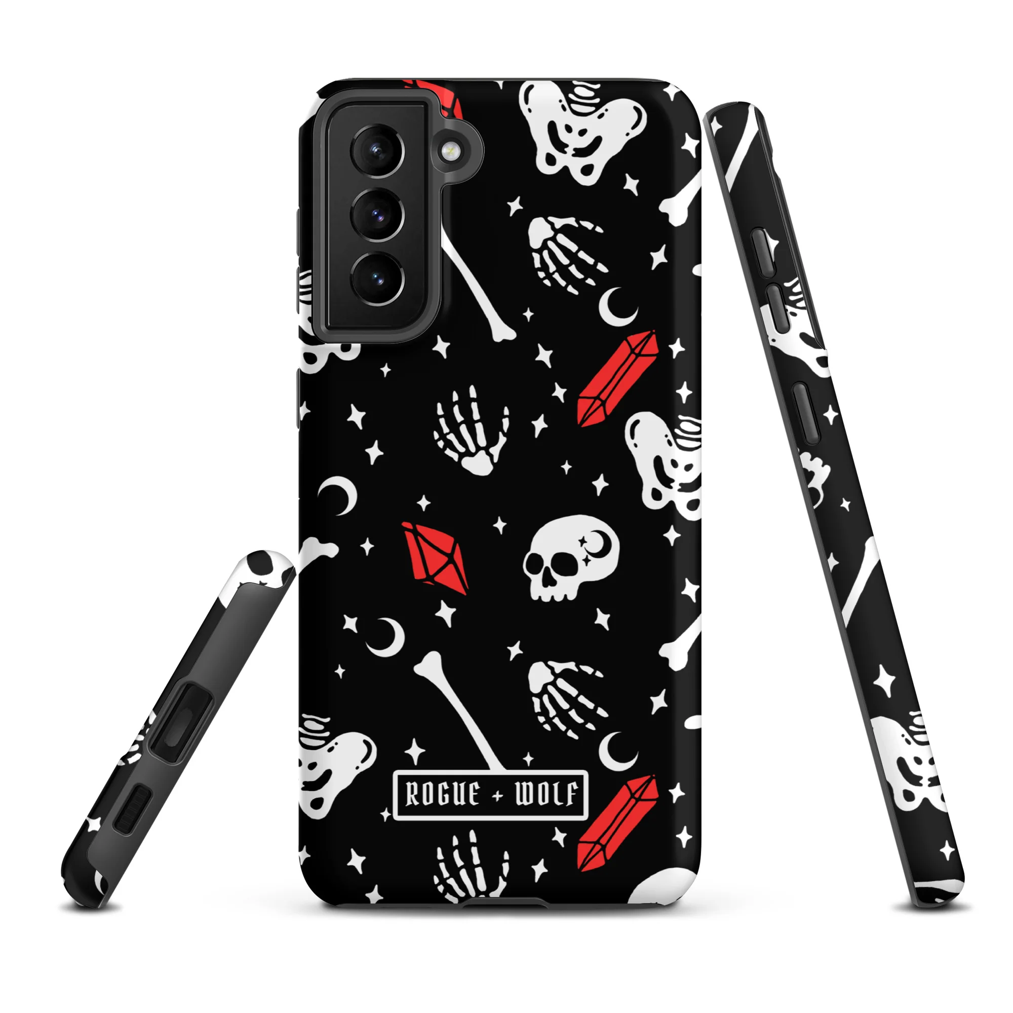 Skulls & Crystals Tough Phone Case for Samsung - Image 13