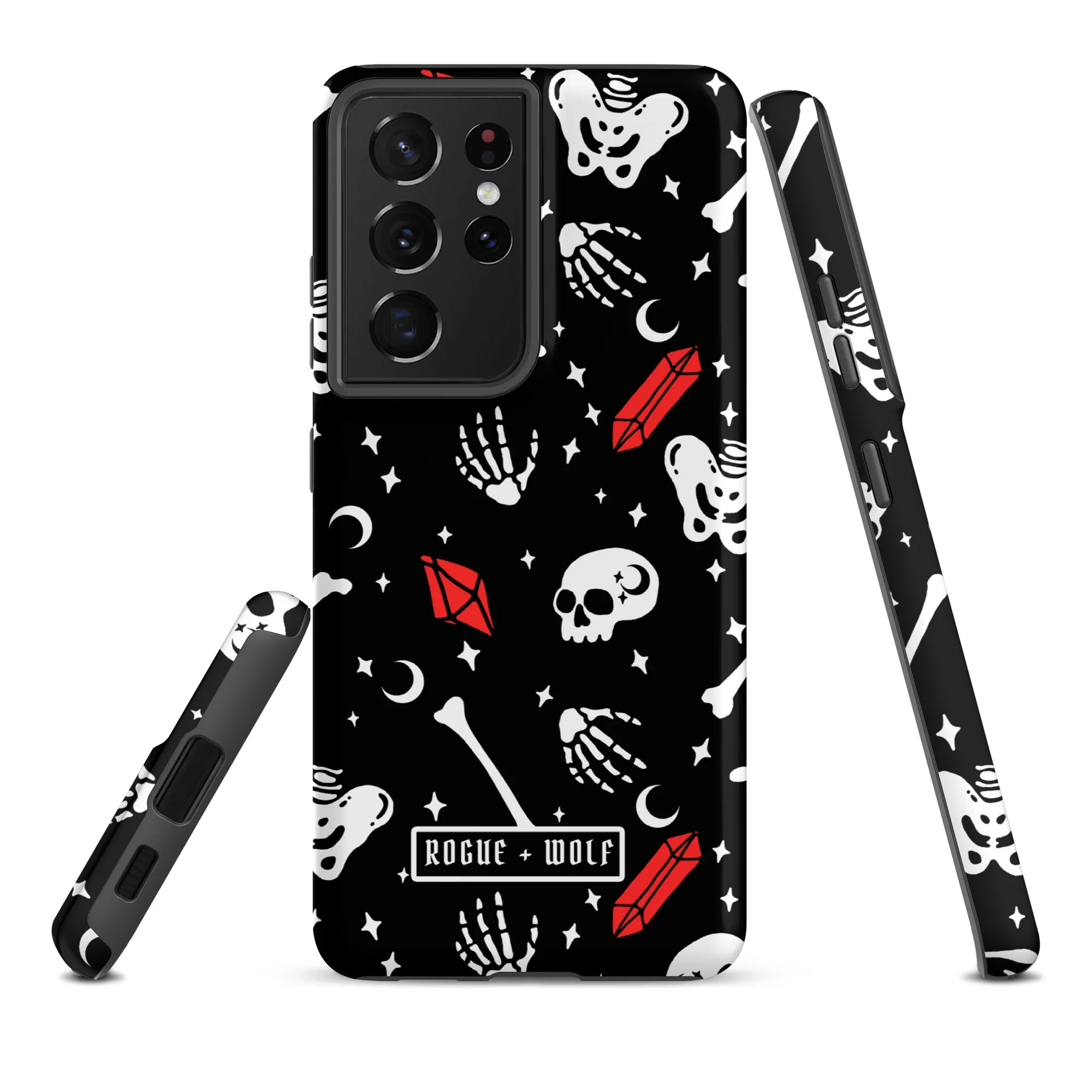 Skulls & Crystals Tough Phone Case for Samsung - Image 14