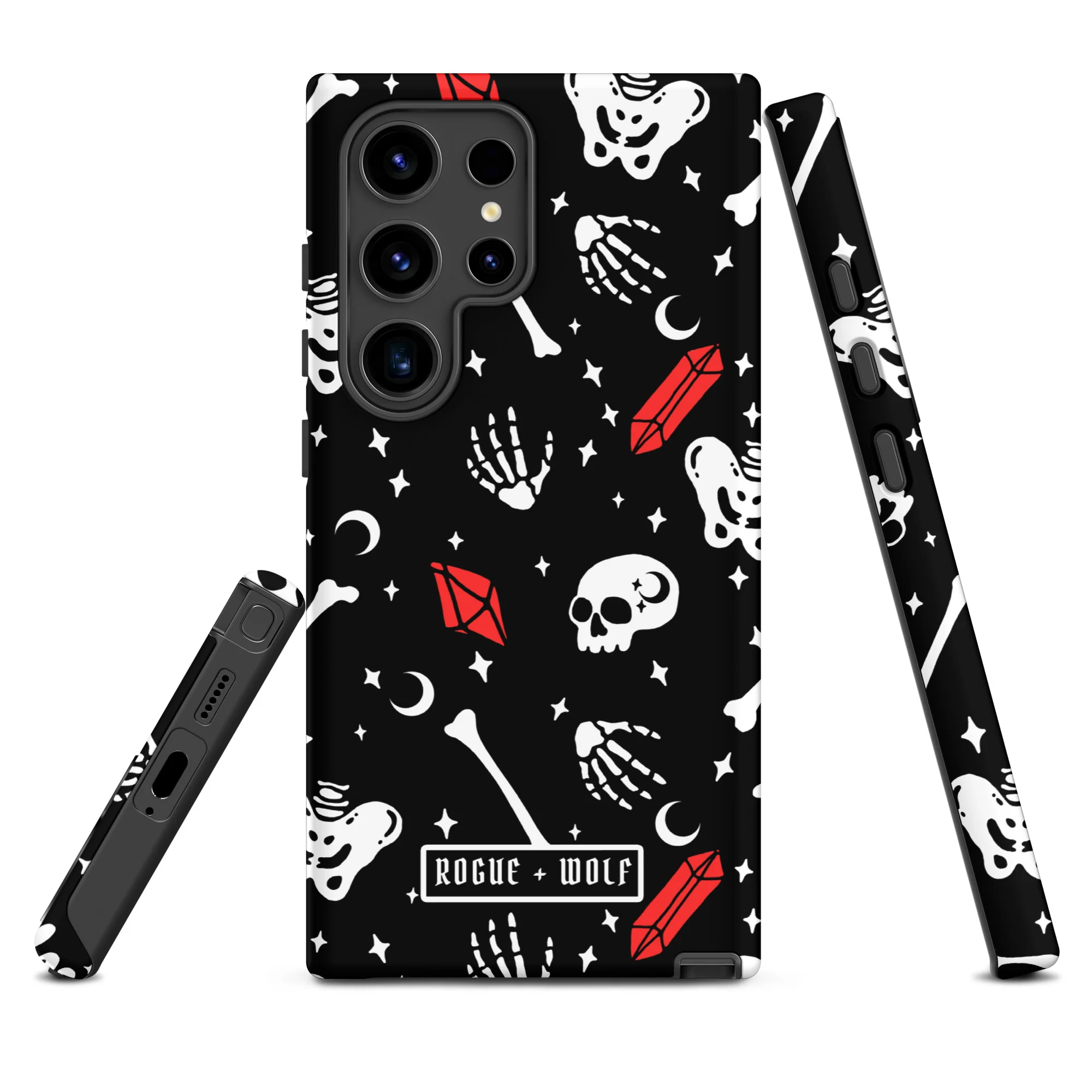 Skulls & Crystals Tough Phone Case for Samsung - Image 23