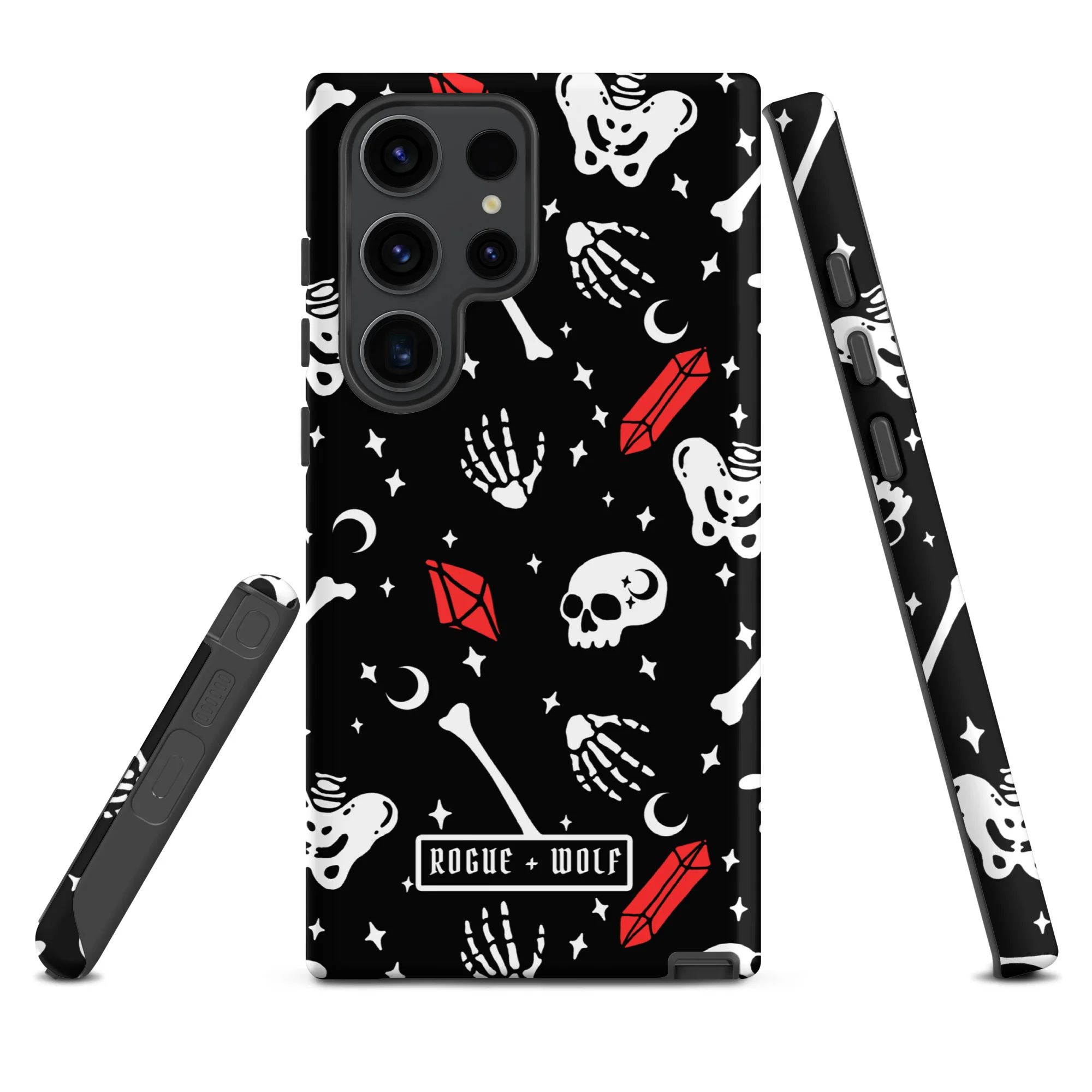 Skulls & Crystals Tough Phone Case for Samsung - Image 3