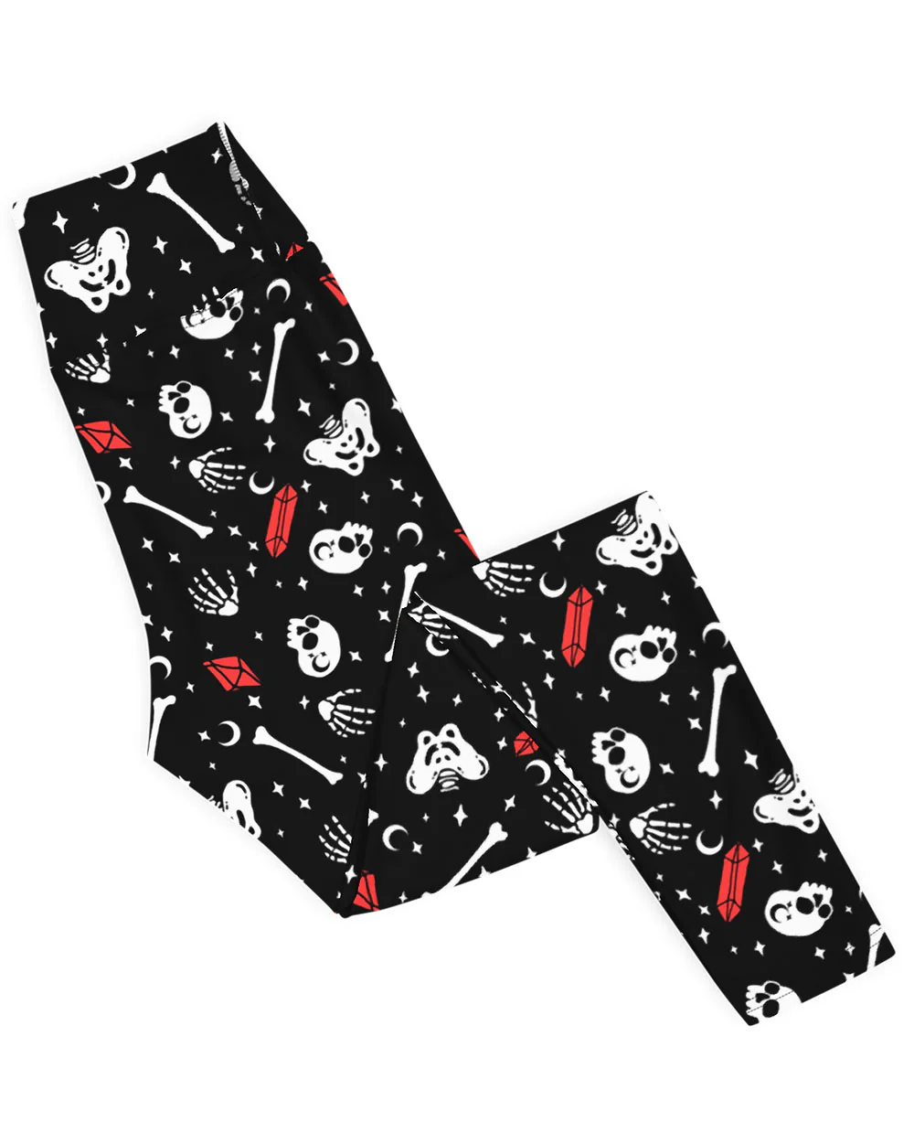 Skulls & Crystals Yoga Leggings - Image 4