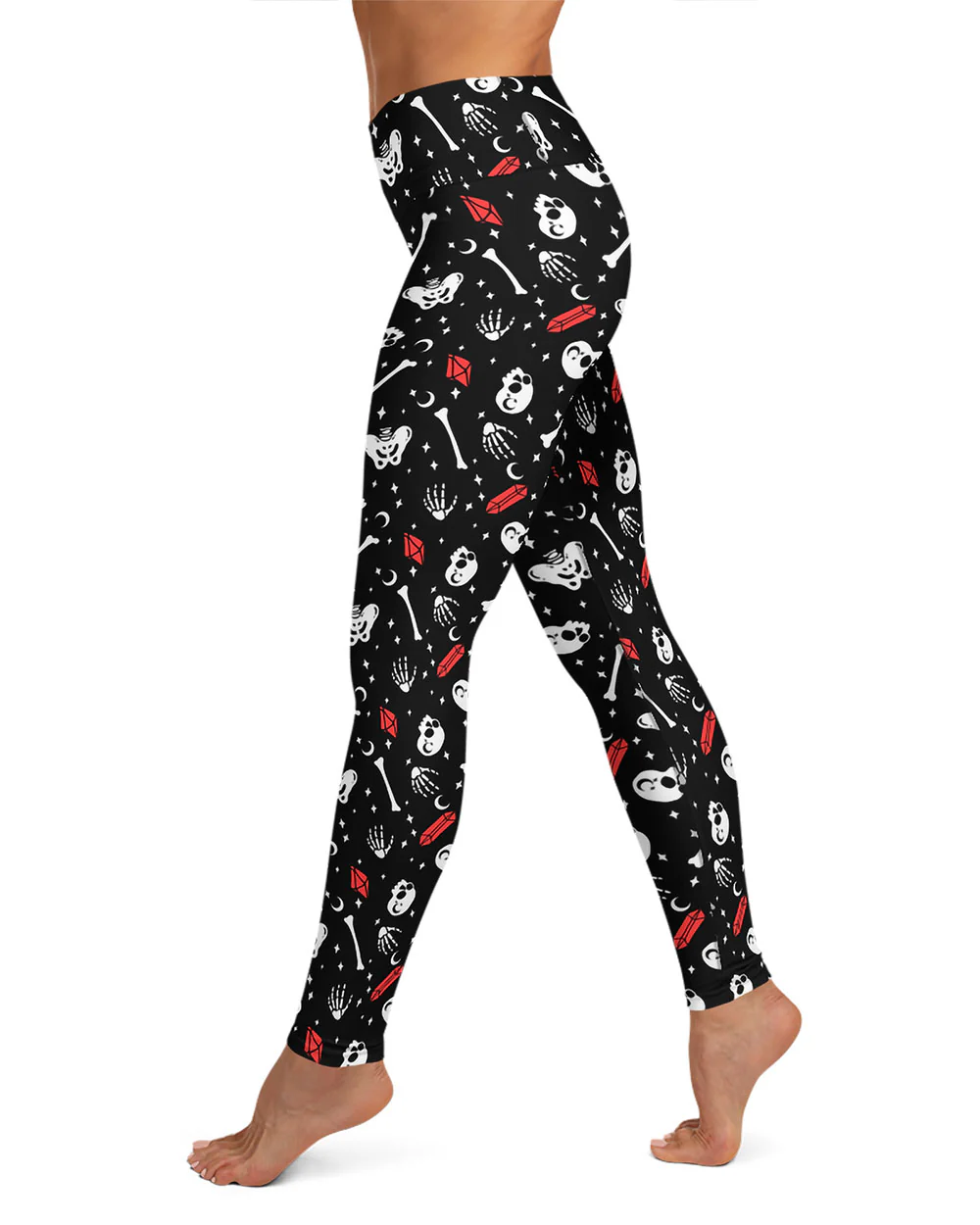 Skulls & Crystals Yoga Leggings - Image 7