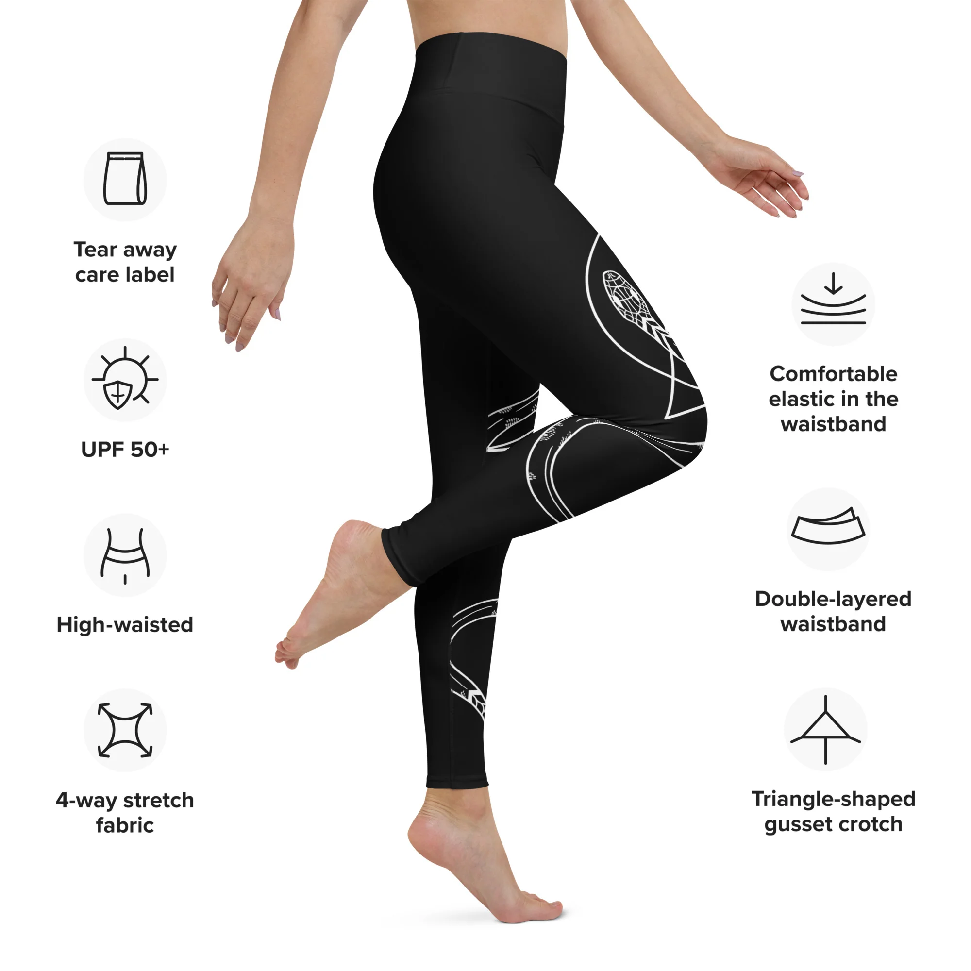 Snake Guardians Yoga Leggings - Image 3