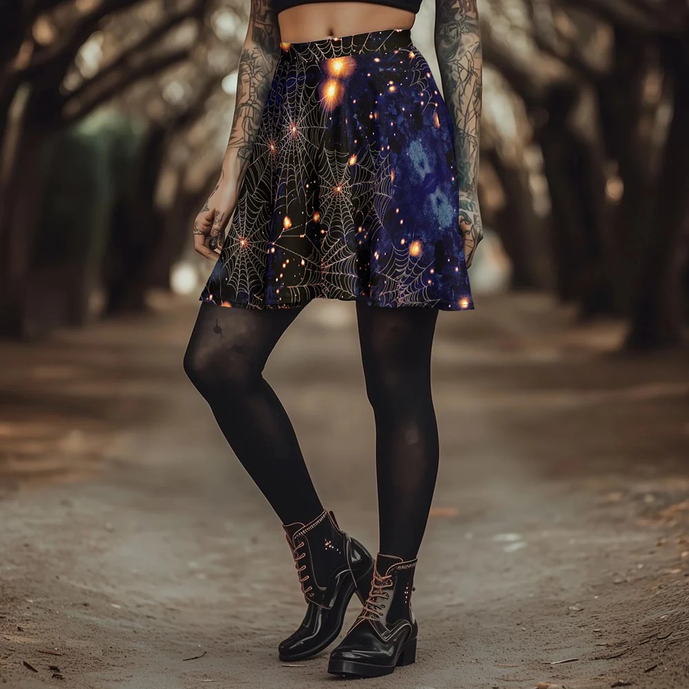 Spiderweb Skater Skirt