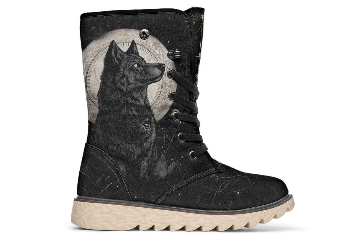 Starlit Wolf Fold Over Winter Boots - Image 2