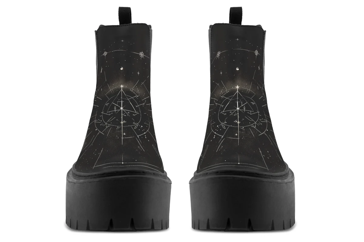 Starlit Wolf Platform Chelsea Boots - Image 7