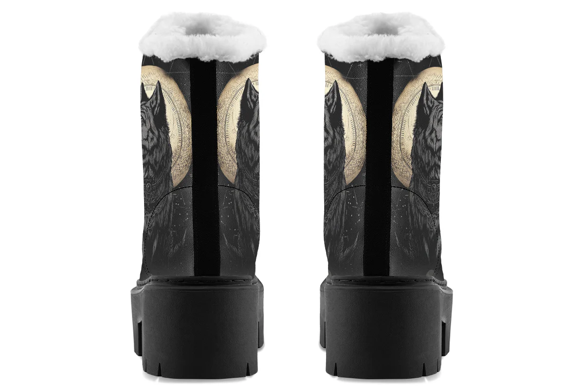 Starlit Wolf Platform Winter Boots - Image 6