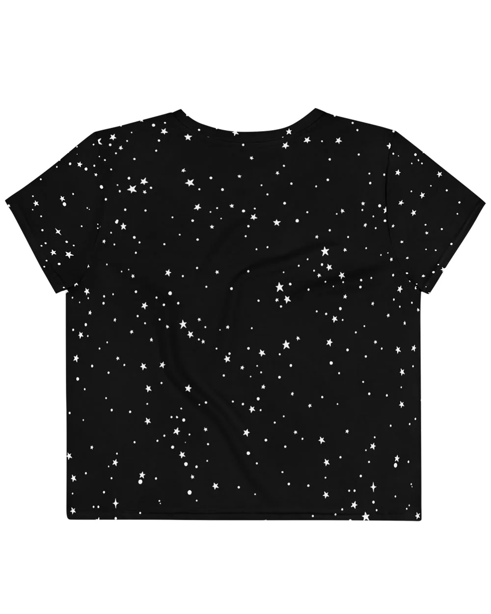 Starry Night Short Sleeve Crop Top - Image 10