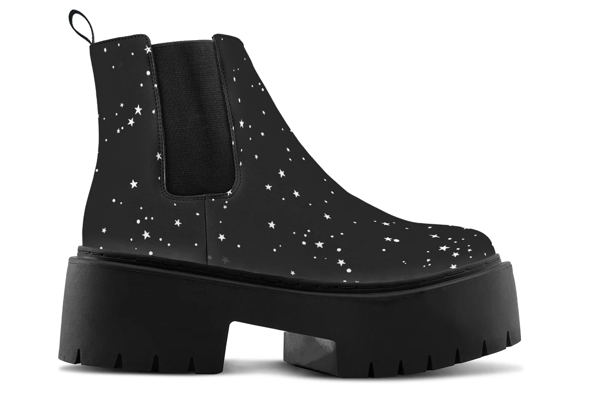 Starry Night Platform Chelsea Boots - Image 2