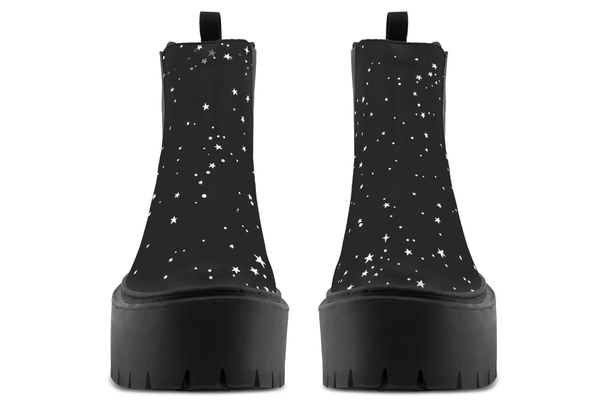 Starry Night Platform Chelsea Boots - Image 7