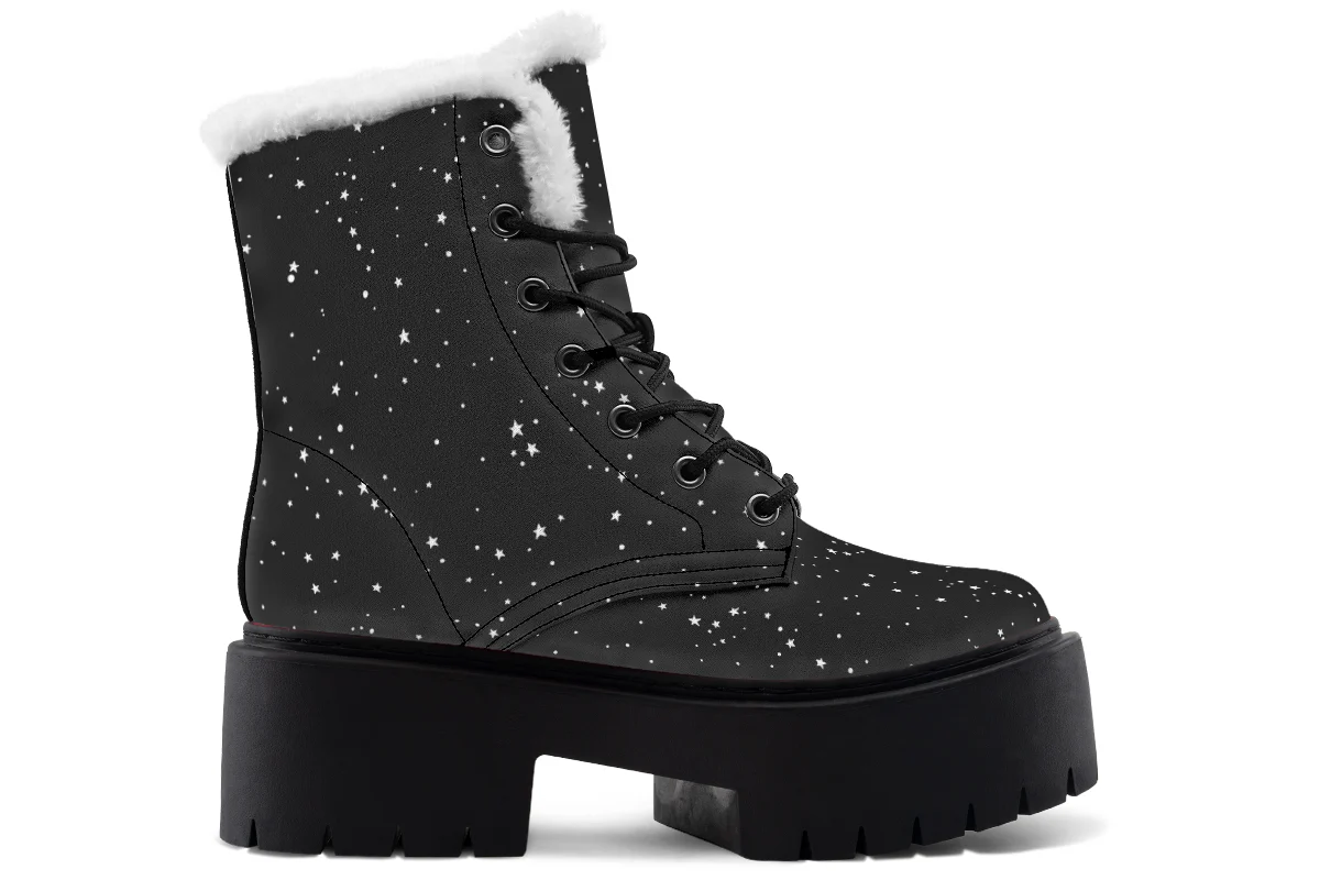 Starry Night Platform Winter Boots - Image 3