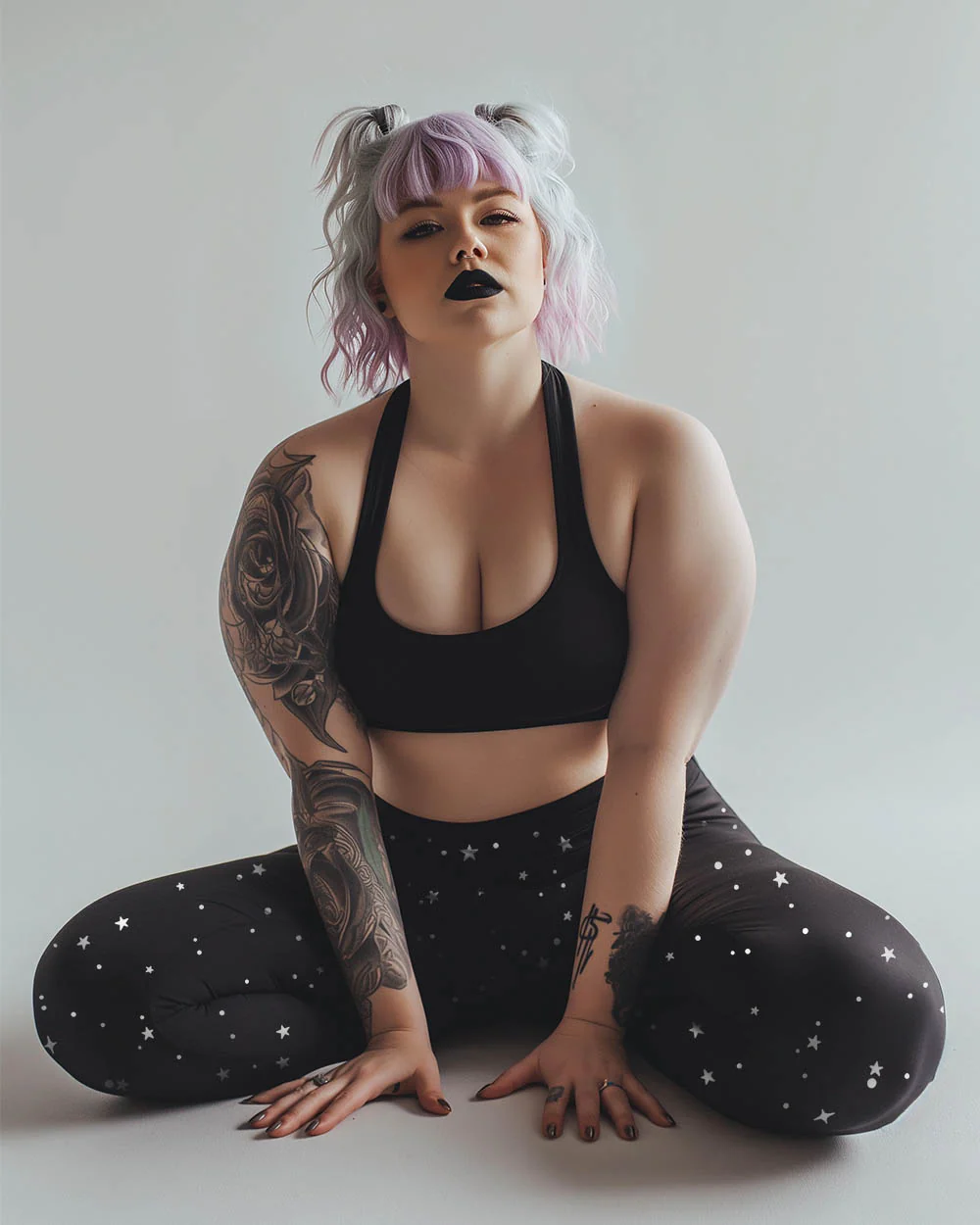 Starry Night Plus Size Leggings - Image 2