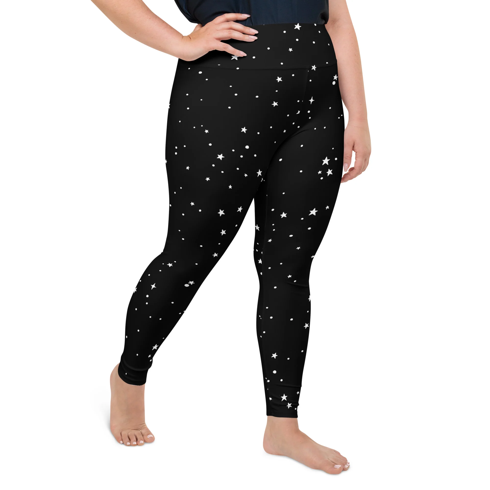 Starry Night Plus Size Leggings - Image 3