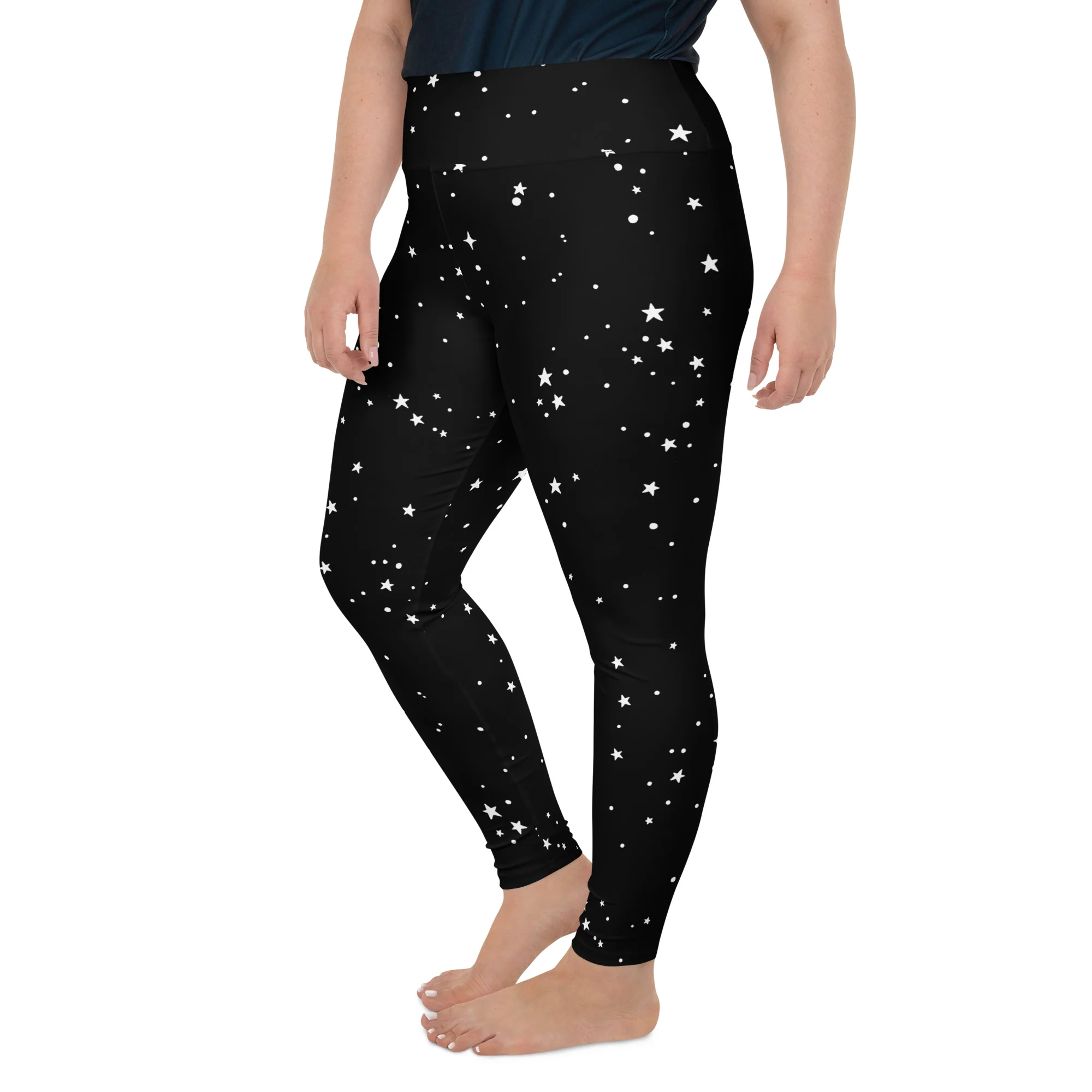 Starry Night Plus Size Leggings - Image 4