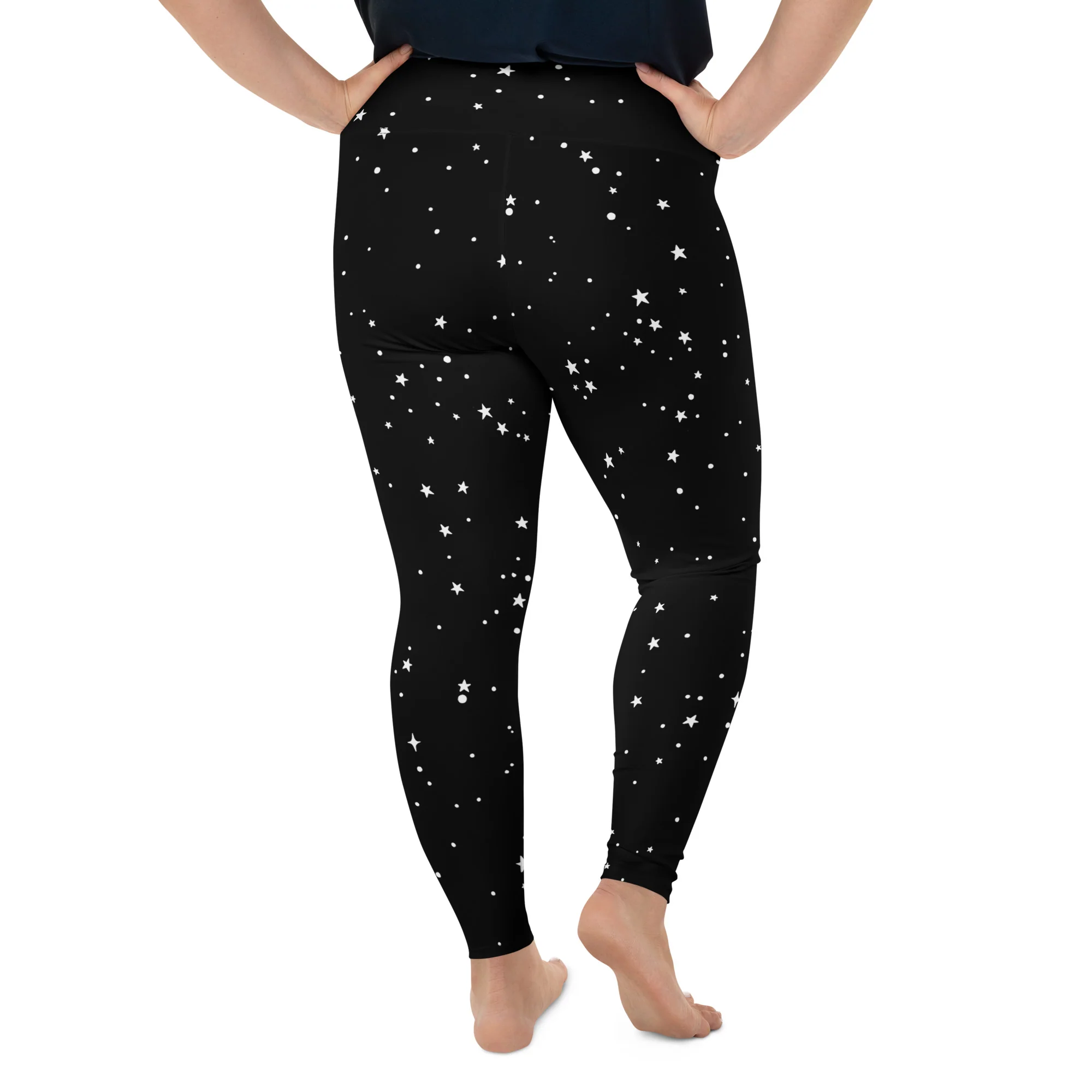Starry Night Plus Size Leggings - Image 6